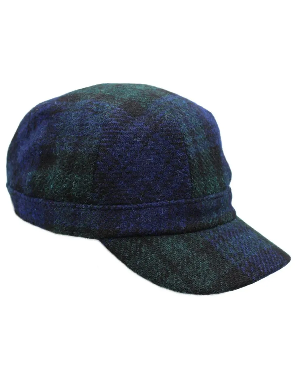 Heather Rhona Harris Tweed Cadet Cap Heather Beanie Cap Men