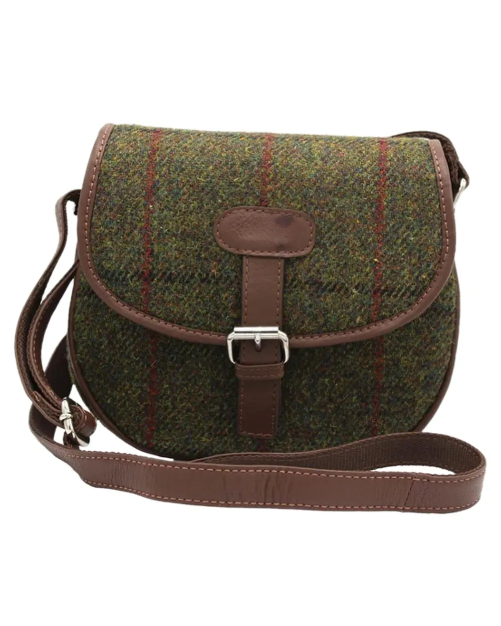 Heather Rowan Harris Tweed Saddle Bag Heather Beanie Cap Men