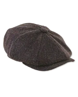 Heather Scott Newsboy Harris Tweed 8-Piece Cap Clearance Heather Outdoor Headwear