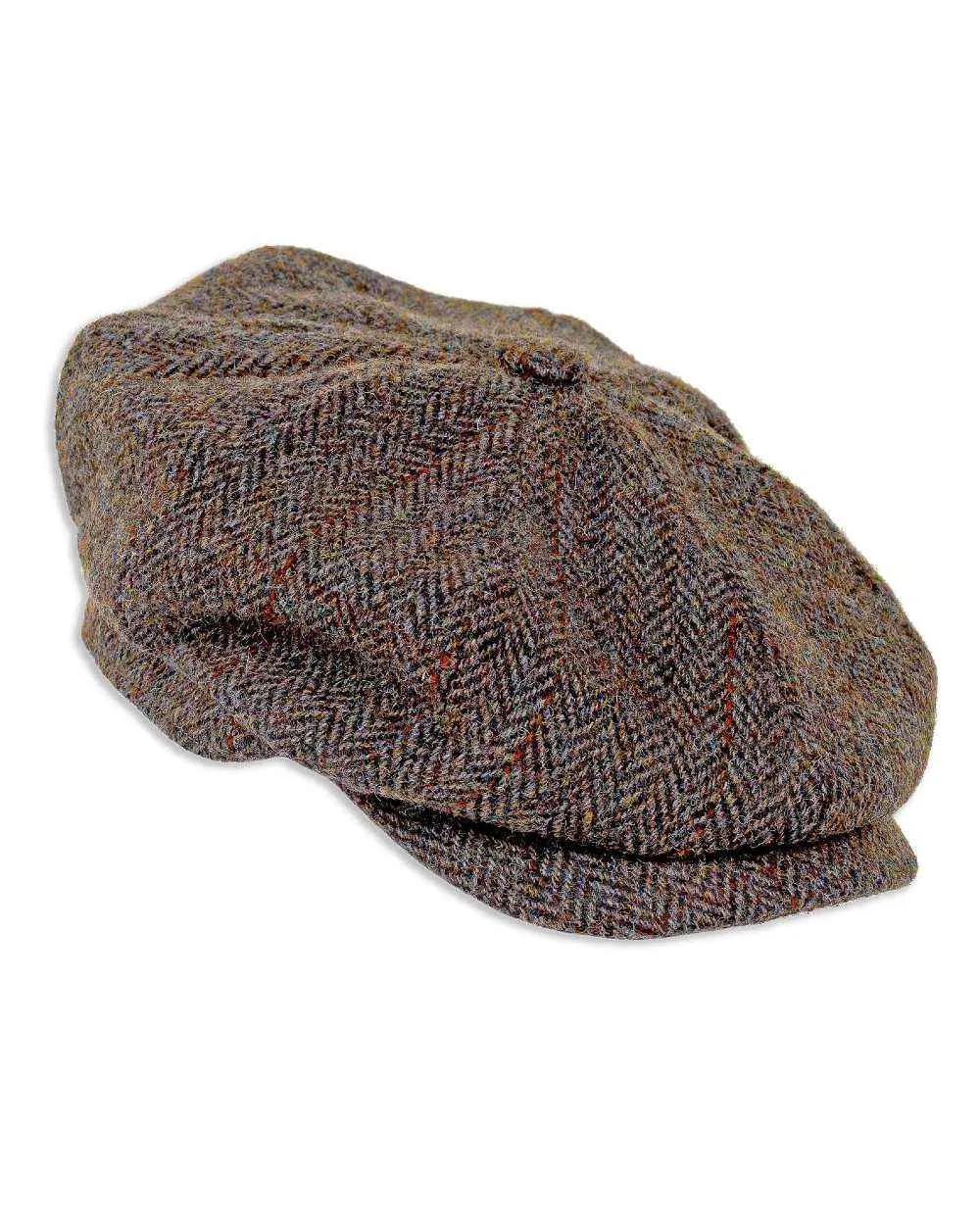 Heather Scott Newsboy Harris Tweed 8-Piece Cap Heather Beanie Cap Men