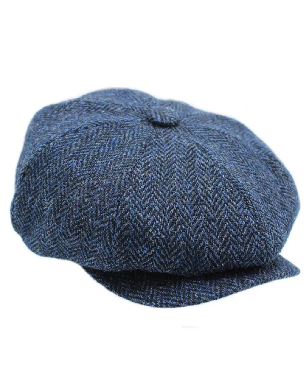 Heather Scott Newsboy Harris Tweed 8-Piece Cap Heather Beanie Cap Men
