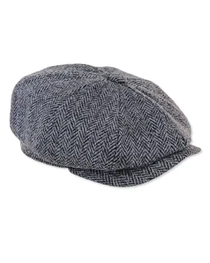 Heather Scott Newsboy Harris Tweed 8-Piece Cap Heather Outdoor Headwear