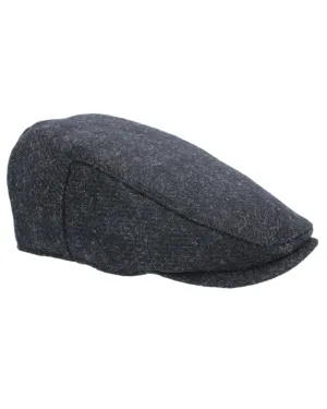 Heather Selby Twill Tweed Flat Cap English Country Headwear