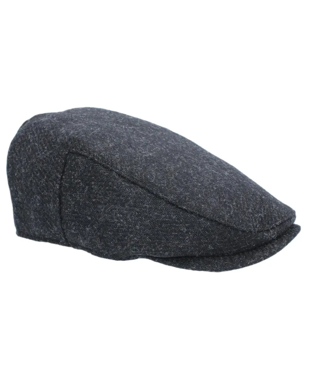 Heather Selby Twill Tweed Flat Cap Shooting Wide-Brim Hats