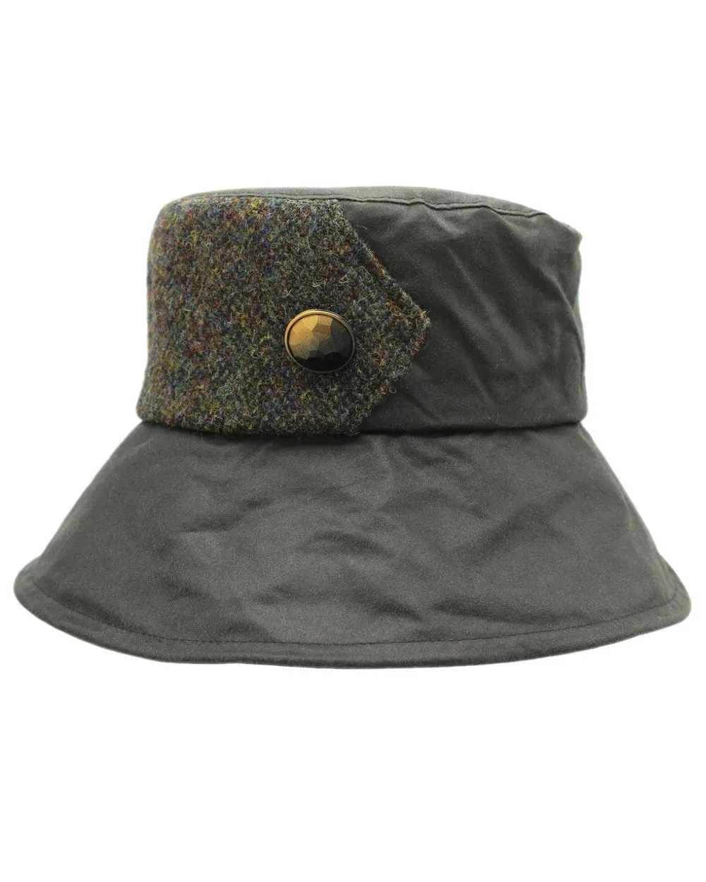 Heather Womens Ellen Wax Harris Tweed Hat Heather Beanie Cap Men