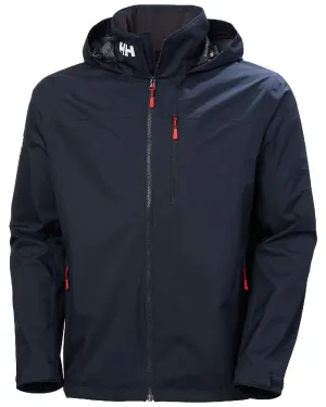Helly Hansen Mens Crew Hooded Jacket 2.0 Seam-Sealed Rain Jackets