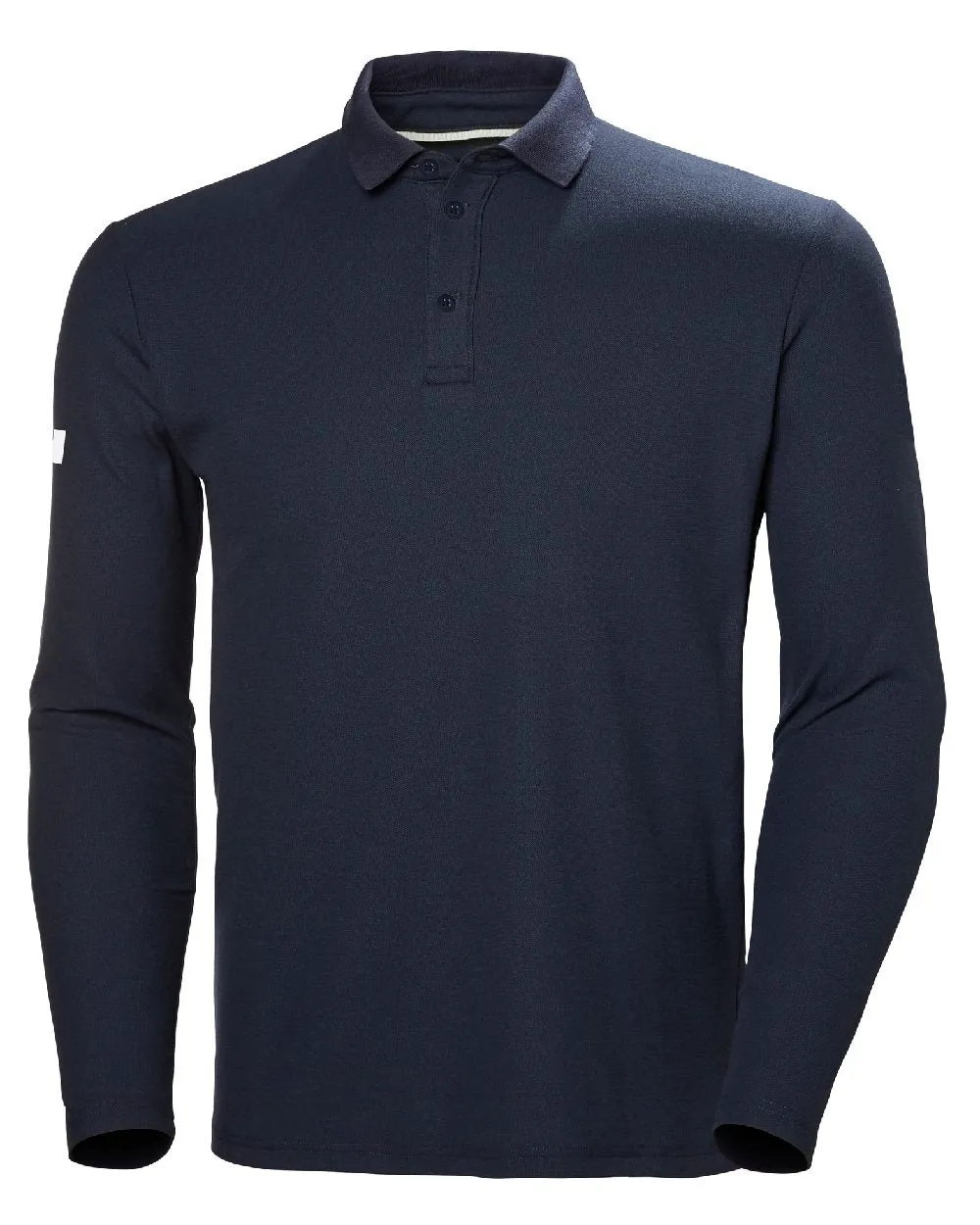 Helly Hansen Mens Crewline Long Sleeve Polo Shirt Sailing Tech Polo Shirts