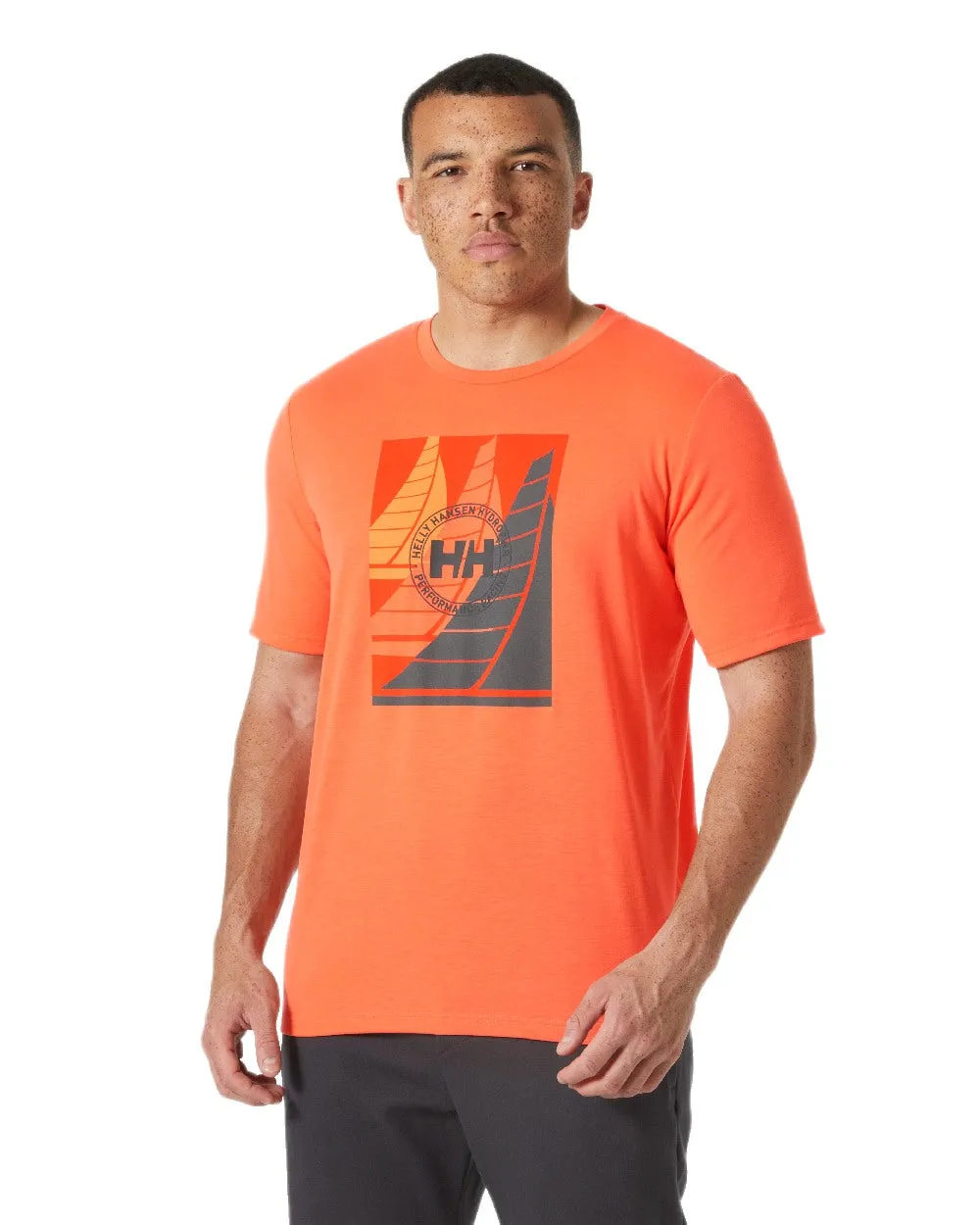 Helly Hansen Mens HP Race Sailing Graphic T-Shirt Sailing Logo T-shirts