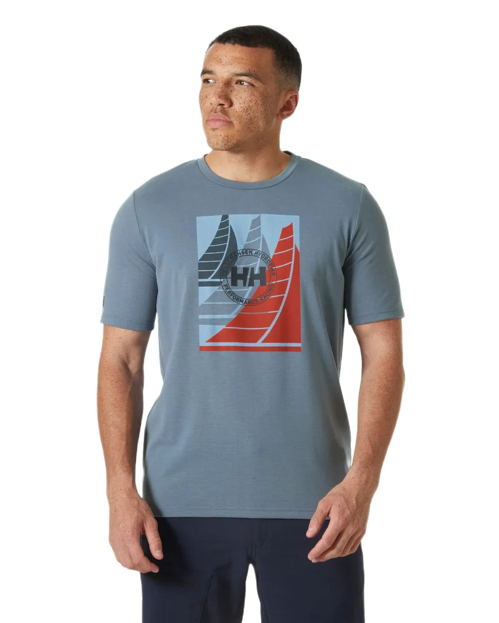 Helly Hansen Mens HP Race Sailing Graphic T-Shirt Sailing Logo T-shirts