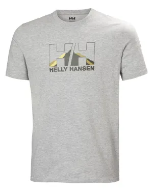 Helly Hansen Mens Nord Graphic T-Shirt Cotton Crew Neck Tees Men