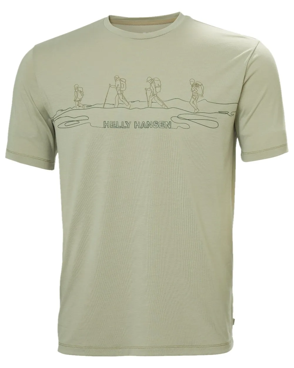 Helly Hansen Mens Skog Recycled Graphic T-Shirt Cotton Crew Neck Tees Men
