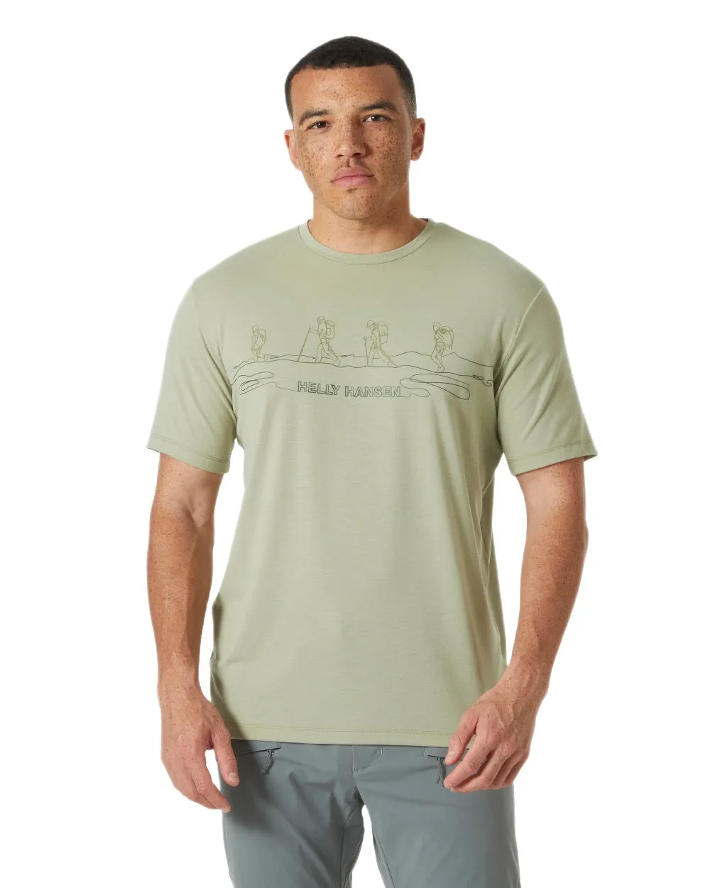 Helly Hansen Mens Skog Recycled Graphic T-Shirt Classic Fit T-Shirts Men