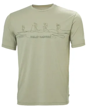 Helly Hansen Mens Skog Recycled Graphic T-Shirt Sailing Graphic Tees