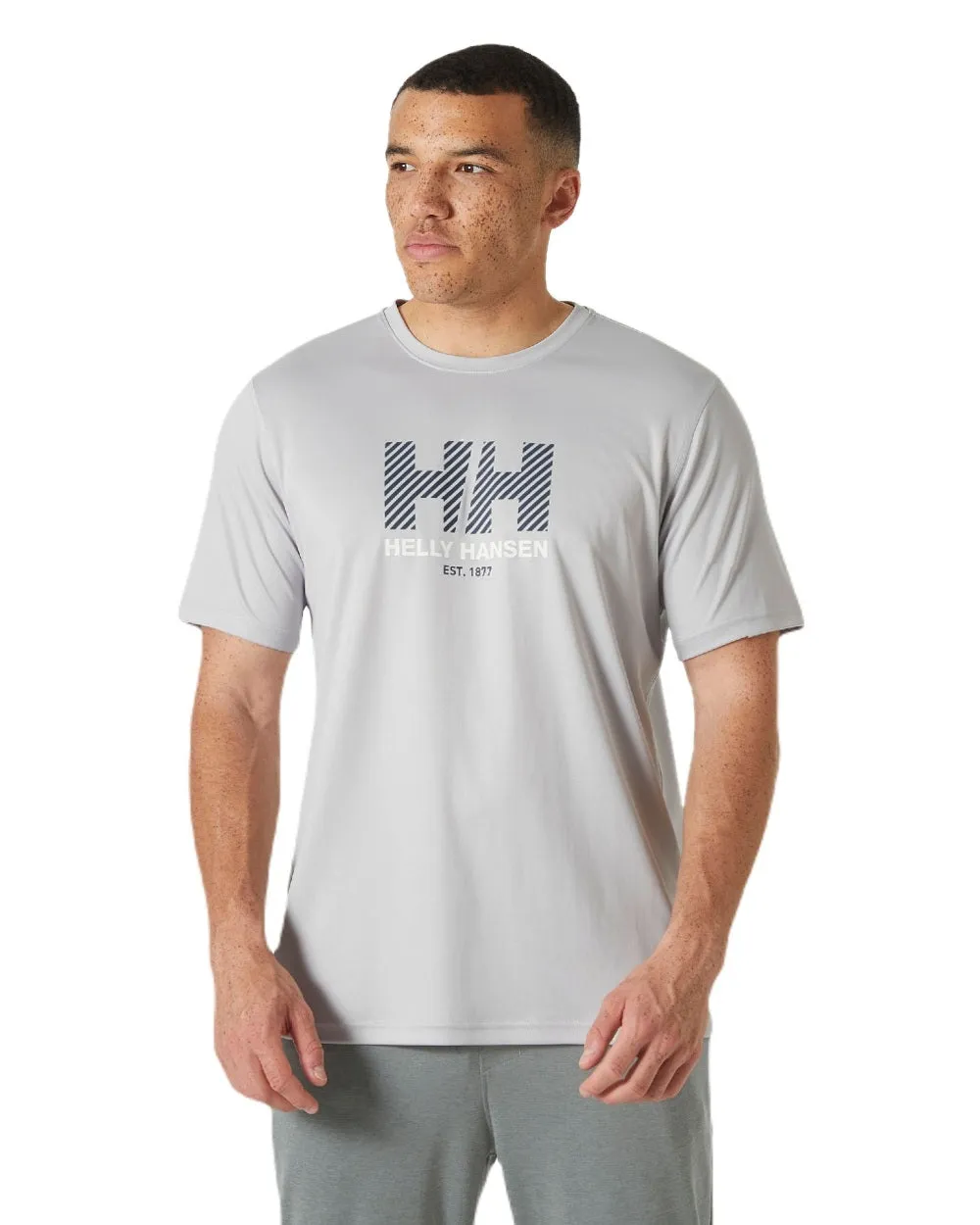 Helly Hansen Mens Tech Graphic T-Shirt 2.0 Hiking Shirts for Men