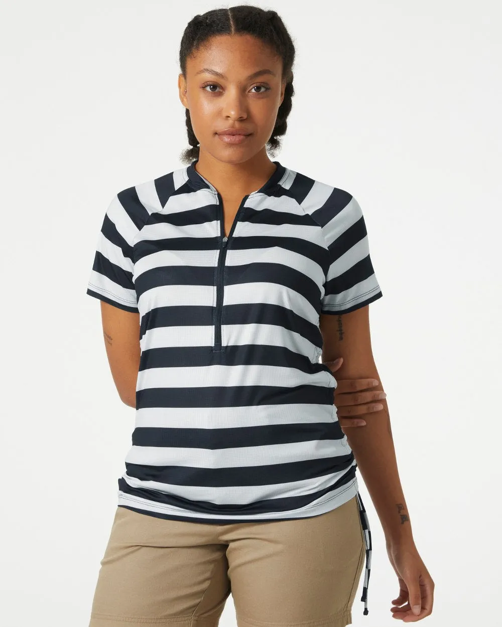 Helly Hansen Womens Siren Half Zip Quick Dry T-Shirt Sailing Logo T-shirts