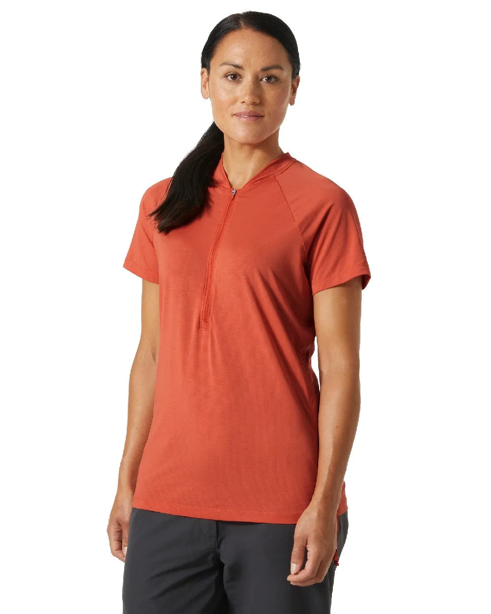 Helly Hansen Womens Siren Half Zip Quick Dry T-Shirt Sailing Logo T-shirts