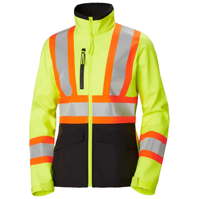Loud Looks, Smooth Moves Helly Hansen Workwear - Women'S Alta Hi Vis Softshell Jacket Csa