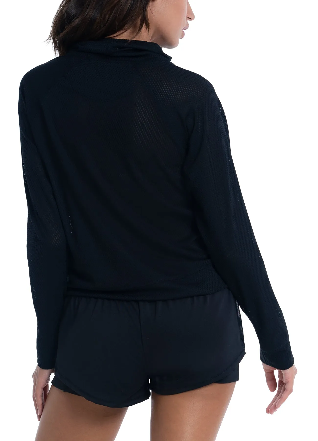 Black Friday Sale Stride with Confidence High Neck Pullover Long Sleeve