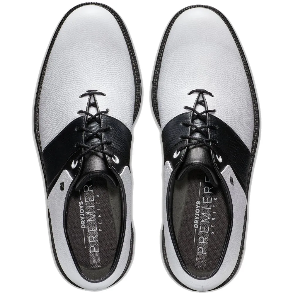 Great Value Hit Your Next Level Footjoy Premiere Series Packard Spiked Waterproof Shoes - White/Black