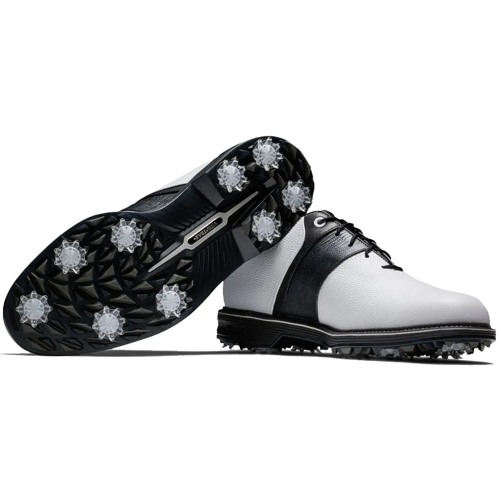 Engineered for Speed Never Just Walk Footjoy Premiere Series Packard Spiked Waterproof Shoes - White/Black