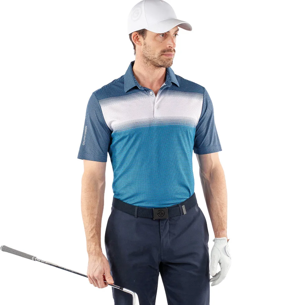 Galvin Green Mirca Ventil8  Polo Shirt - Aqua/White/Navy Gear Up and Go