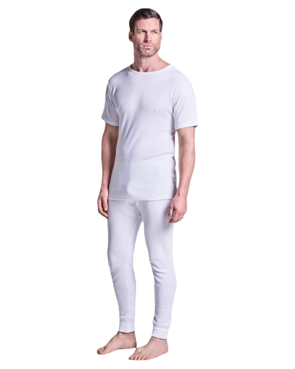 HJ Hall Mens Cotton Rich Thermal T-shirt Classic Fit T-Shirts Men