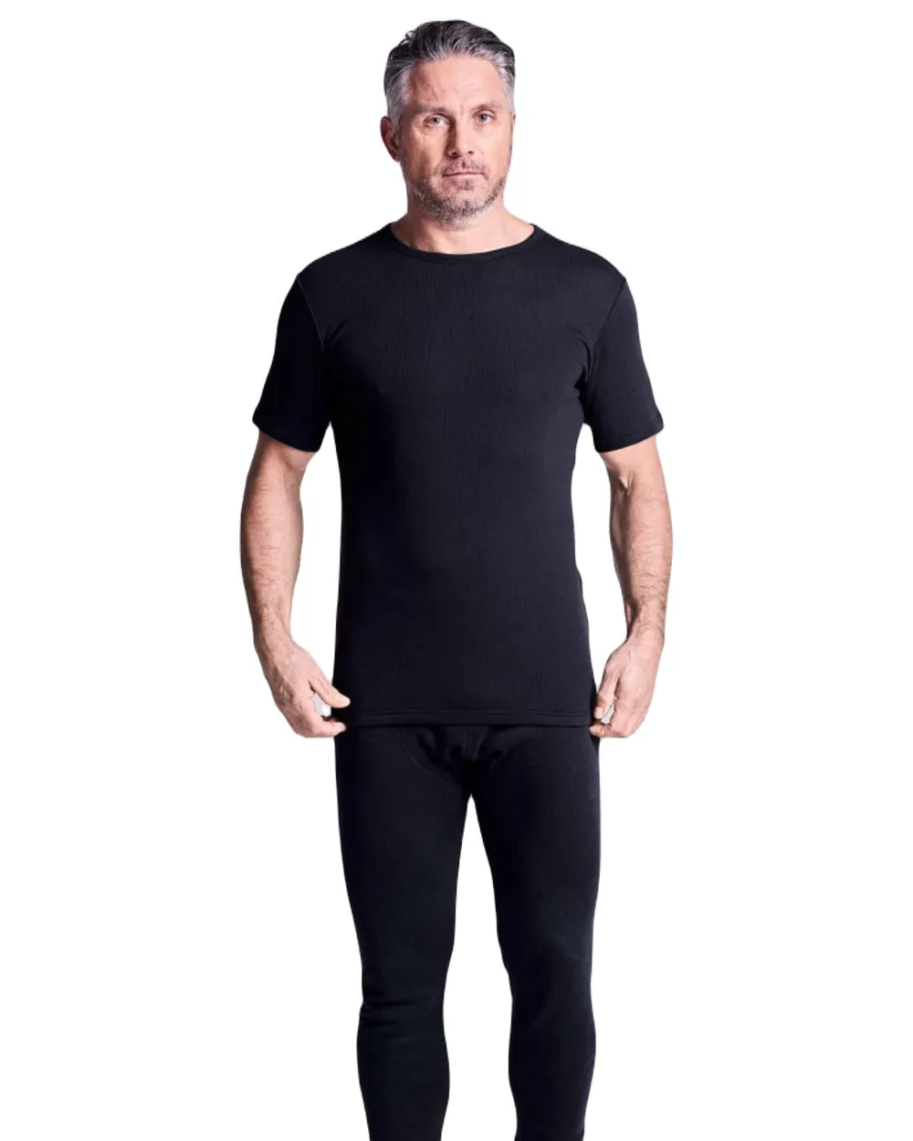 HJ Hall Mens Cotton Rich Thermal T-shirt Classic Fit T-Shirts Men
