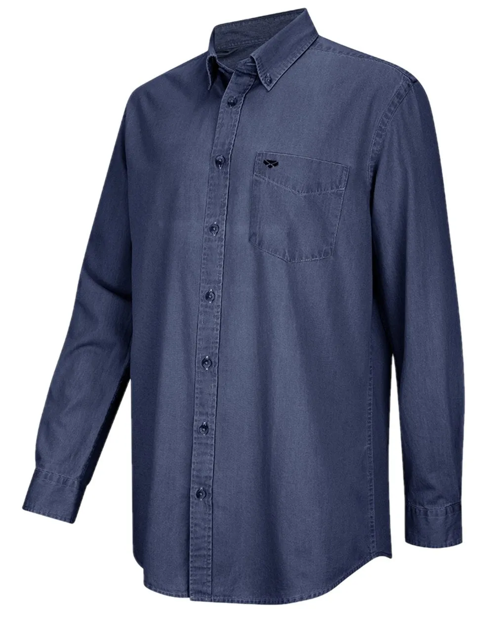 Hoggs of Fife Archerfield Denim Shirt Hoggs Long Sleeve Tops