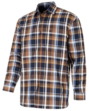 Hoggs of Fife Arran Micro Fleece Lined 100% Cotton Shirt Micro Fleece Check Shirts