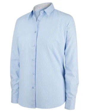 Hoggs of Fife Bonnie II Ladies Cotton Shirt Hoggs Long Sleeve Tops