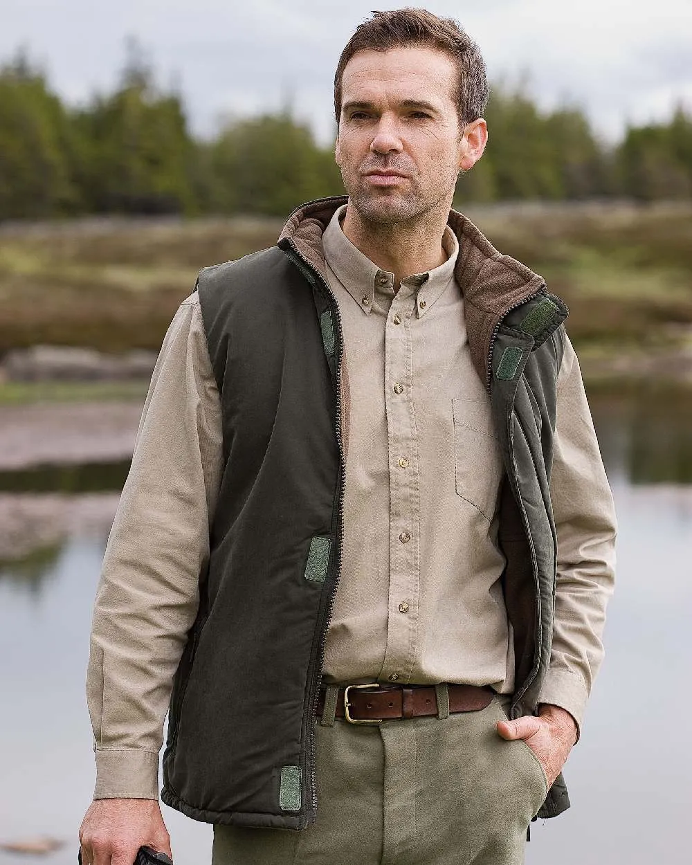 Hoggs of Fife Breezer II Reversible Bodywarmer Long Sleeve Cotton Shirts
