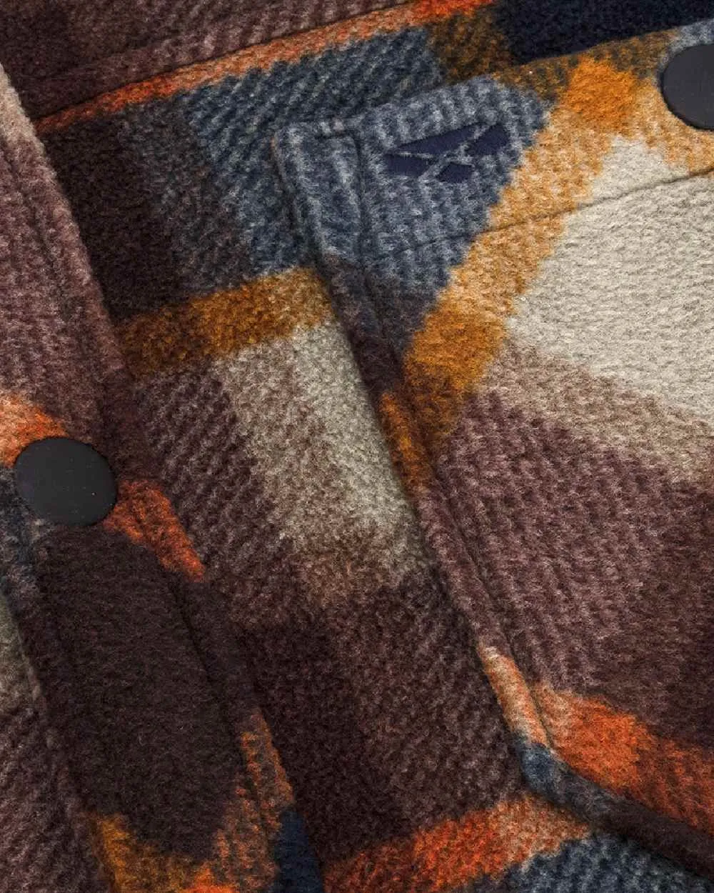 Hoggs of Fife Brucefield Fleece Shacket Hoggs Fleece Pullover