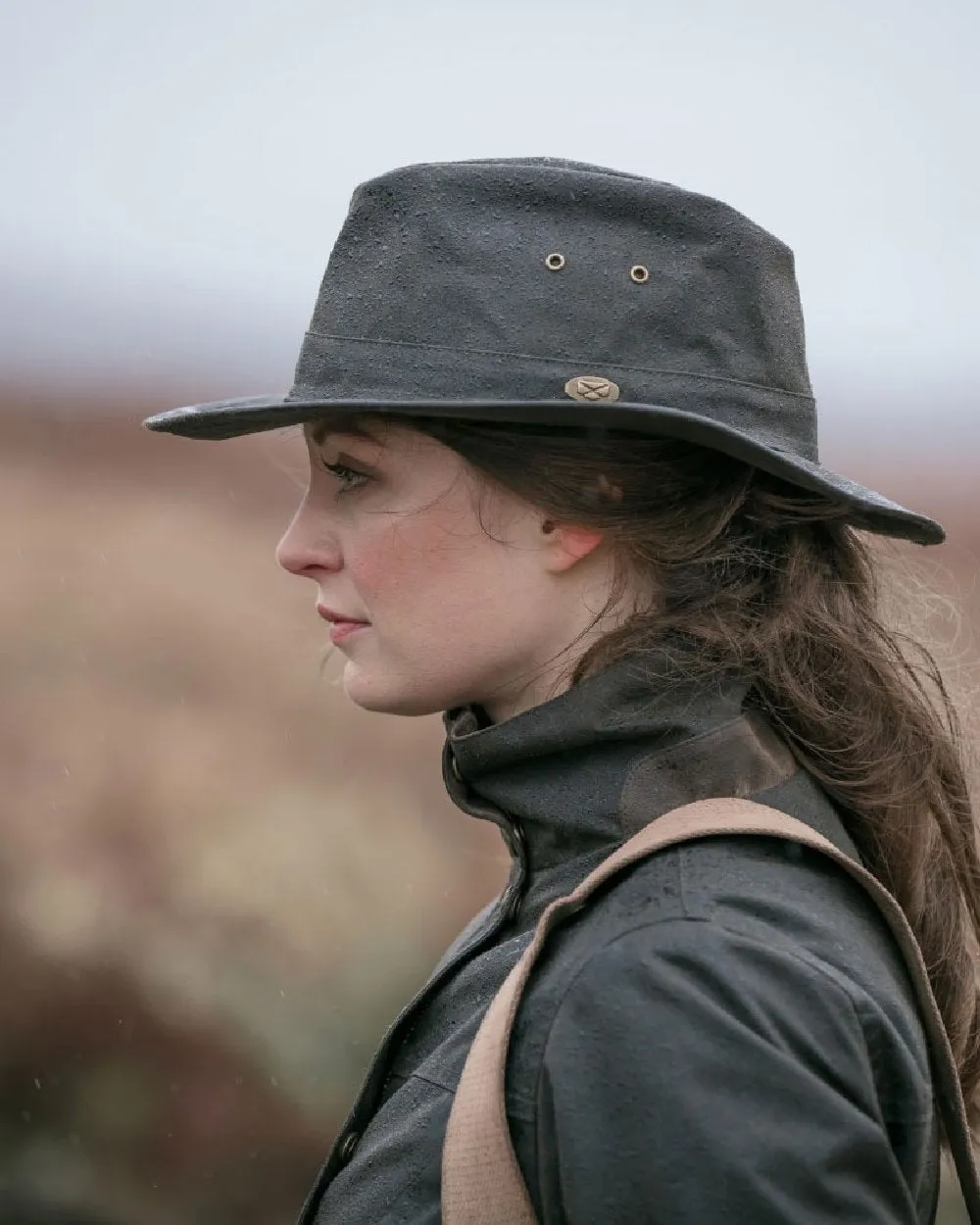 Hoggs of Fife Caledonia Waxed Hat Shooting Sun Hats