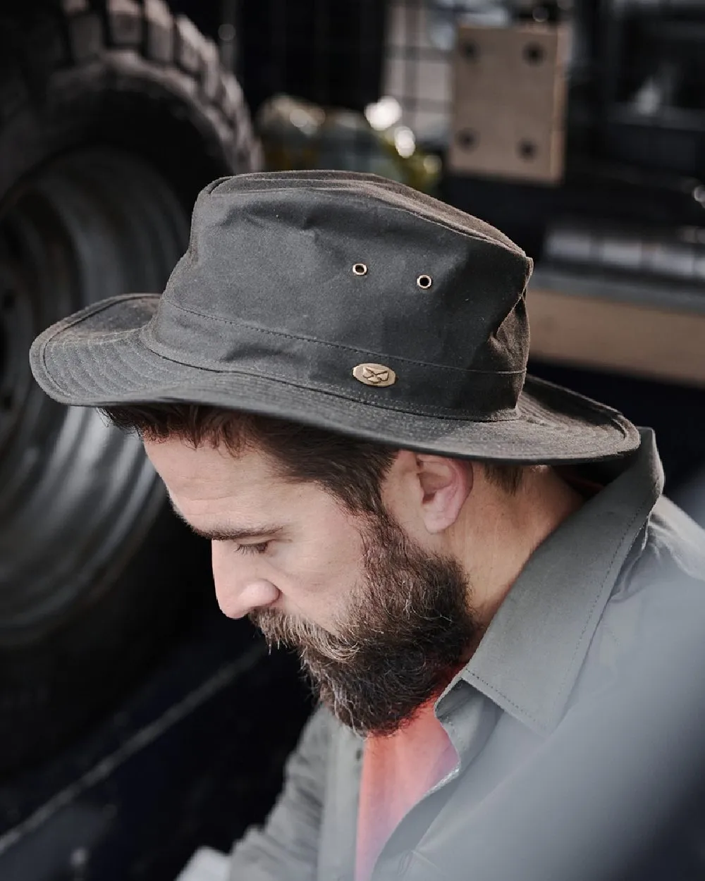 Hoggs of Fife Caledonia Waxed Hat Waxed Outdoor Jackets