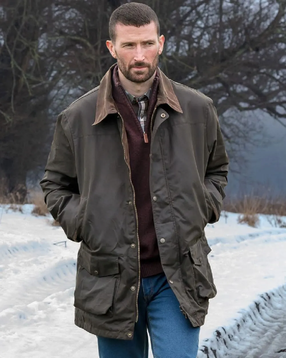Hoggs of Fife Caledonia Waxed Jacket Men's Farming Jackets