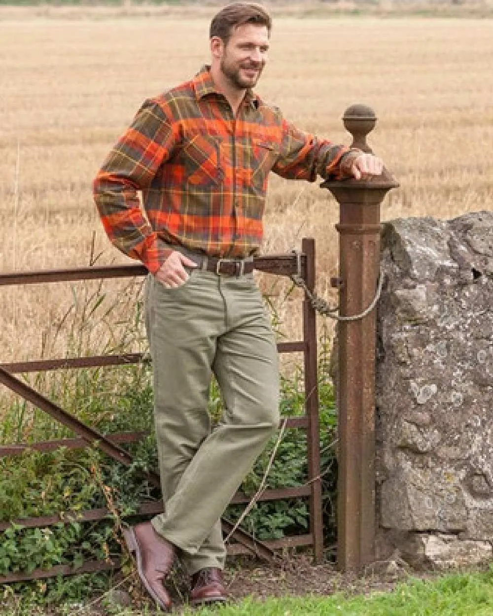 Hoggs of Fife Carrick Stretch Technical Moleskin Trousers Hoggs Wool Sweaters