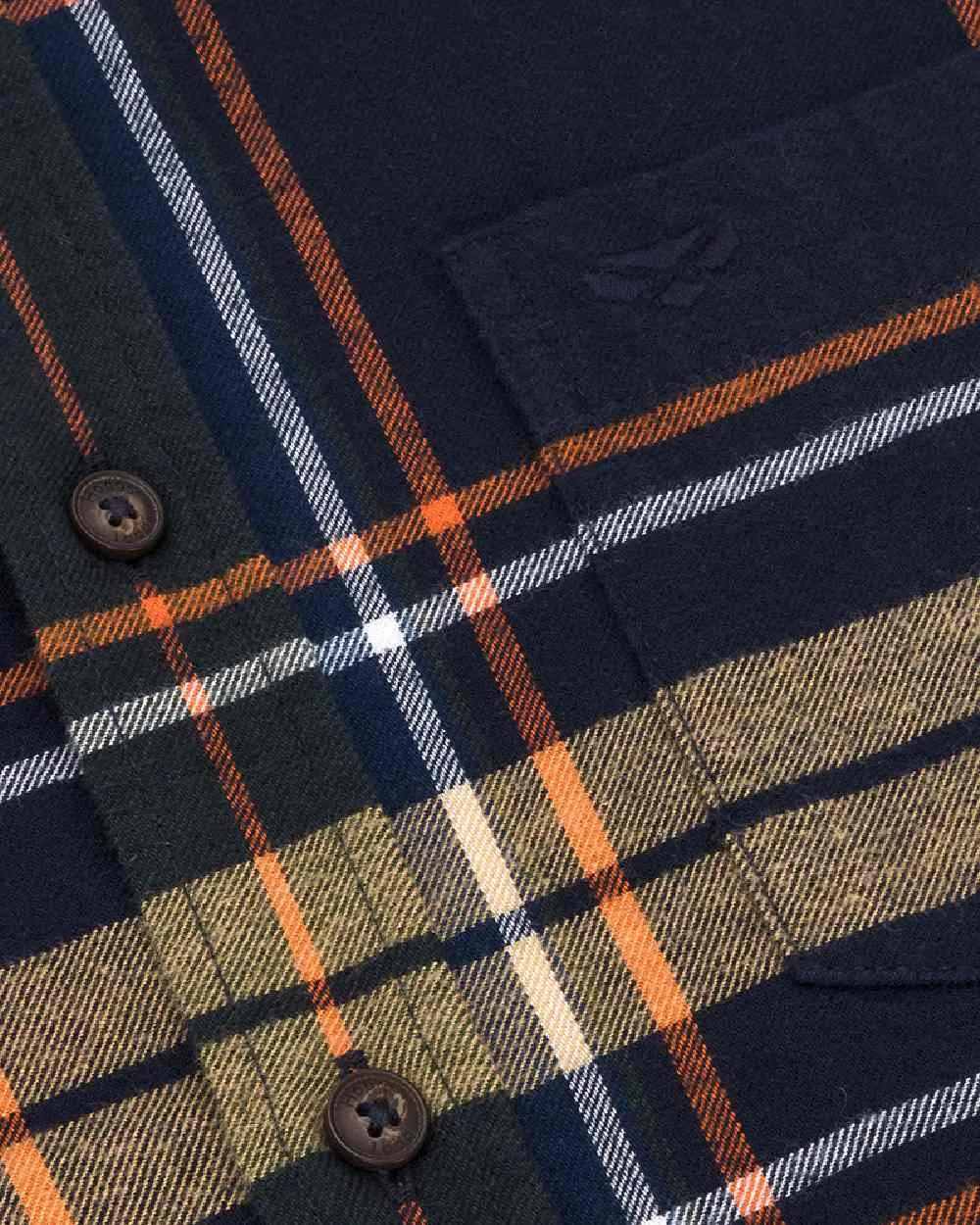 Hoggs of Fife Coll Cotton Twill Check Shirt Hoggs Polo Shirts