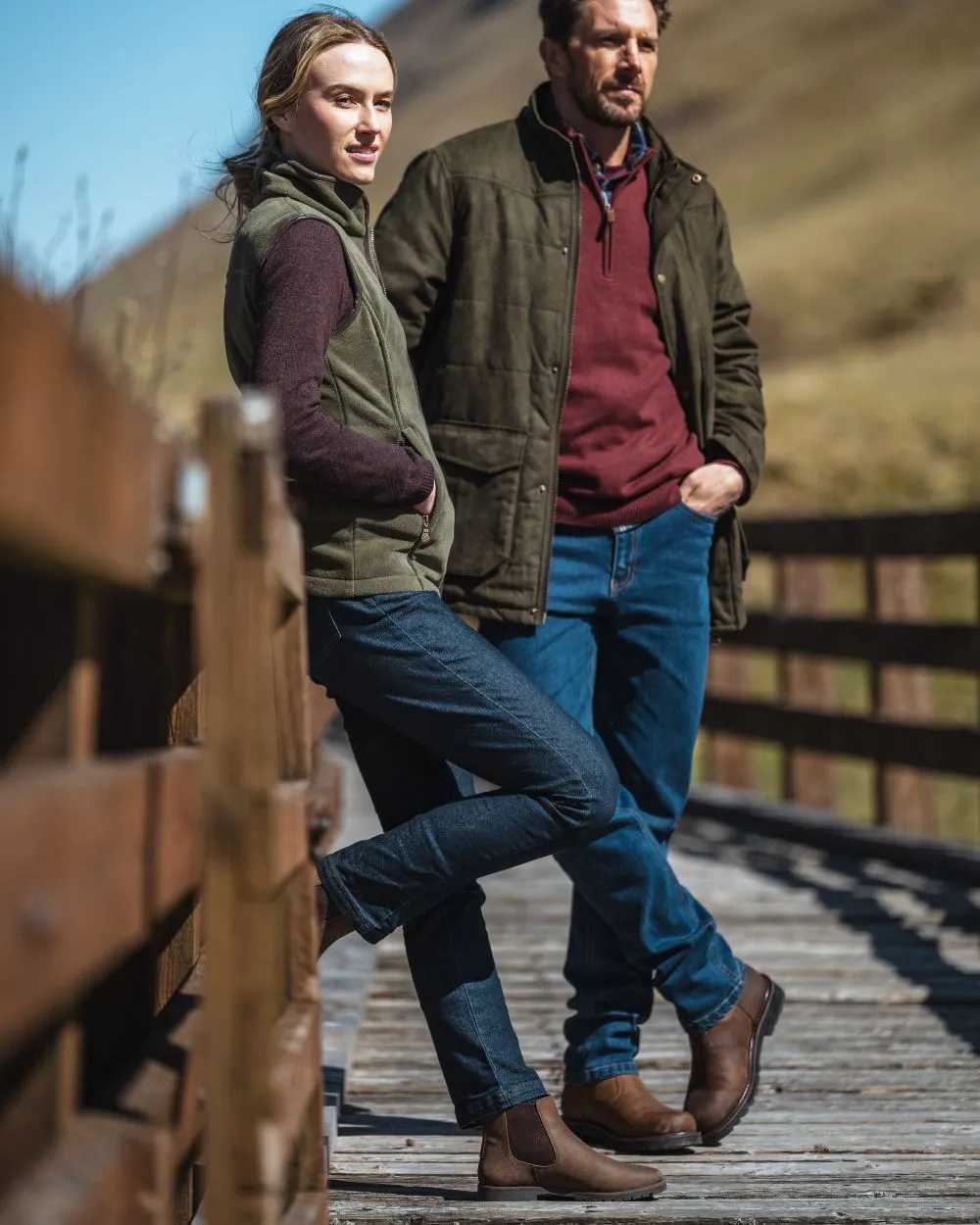 Hoggs of Fife Dee Stretch Denim Jeans Durable Work Trousers