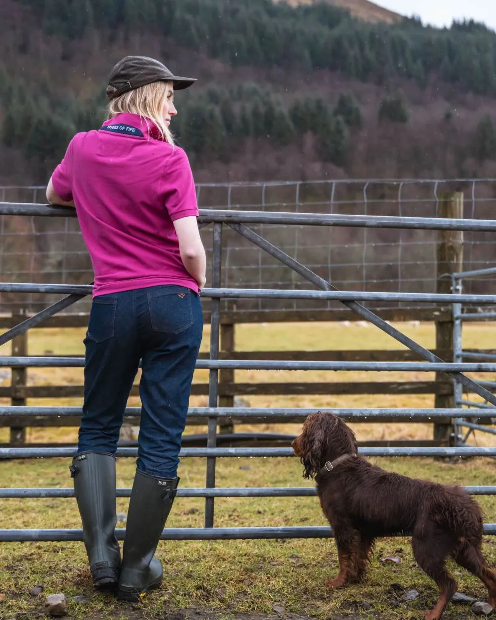 Hoggs of Fife Dee Stretch Denim Jeans Durable Work Trousers