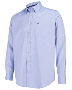Hoggs of Fife Dunedin Plain Oxford Shirt Hoggs Long Sleeve Tops