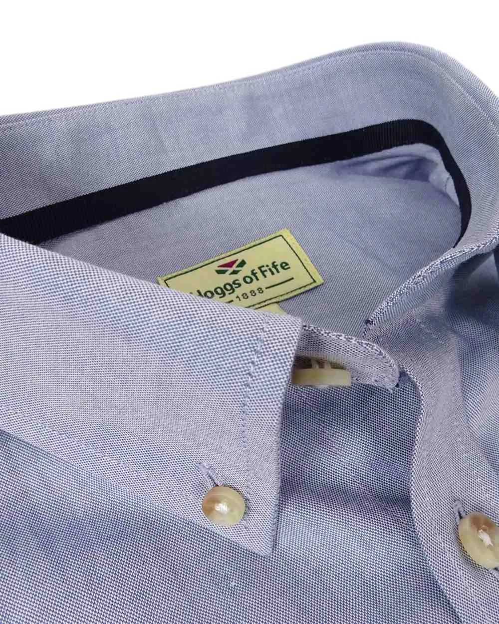Hoggs of Fife Dunedin Plain Oxford Shirt Hoggs Polo Shirts
