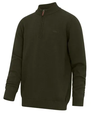 Hoggs of Fife Falkirk Quarter Zip Pullover Zip Neck Wool Pullovers