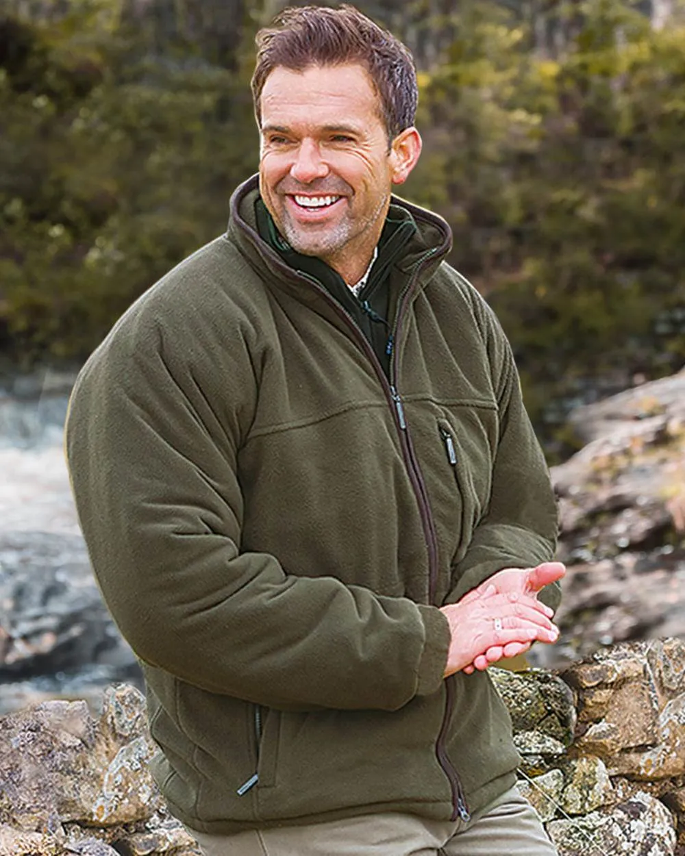 Hoggs of Fife Ghillie II Padded Waterproof Fleece Jacket Padded Quilted Shirts Men
