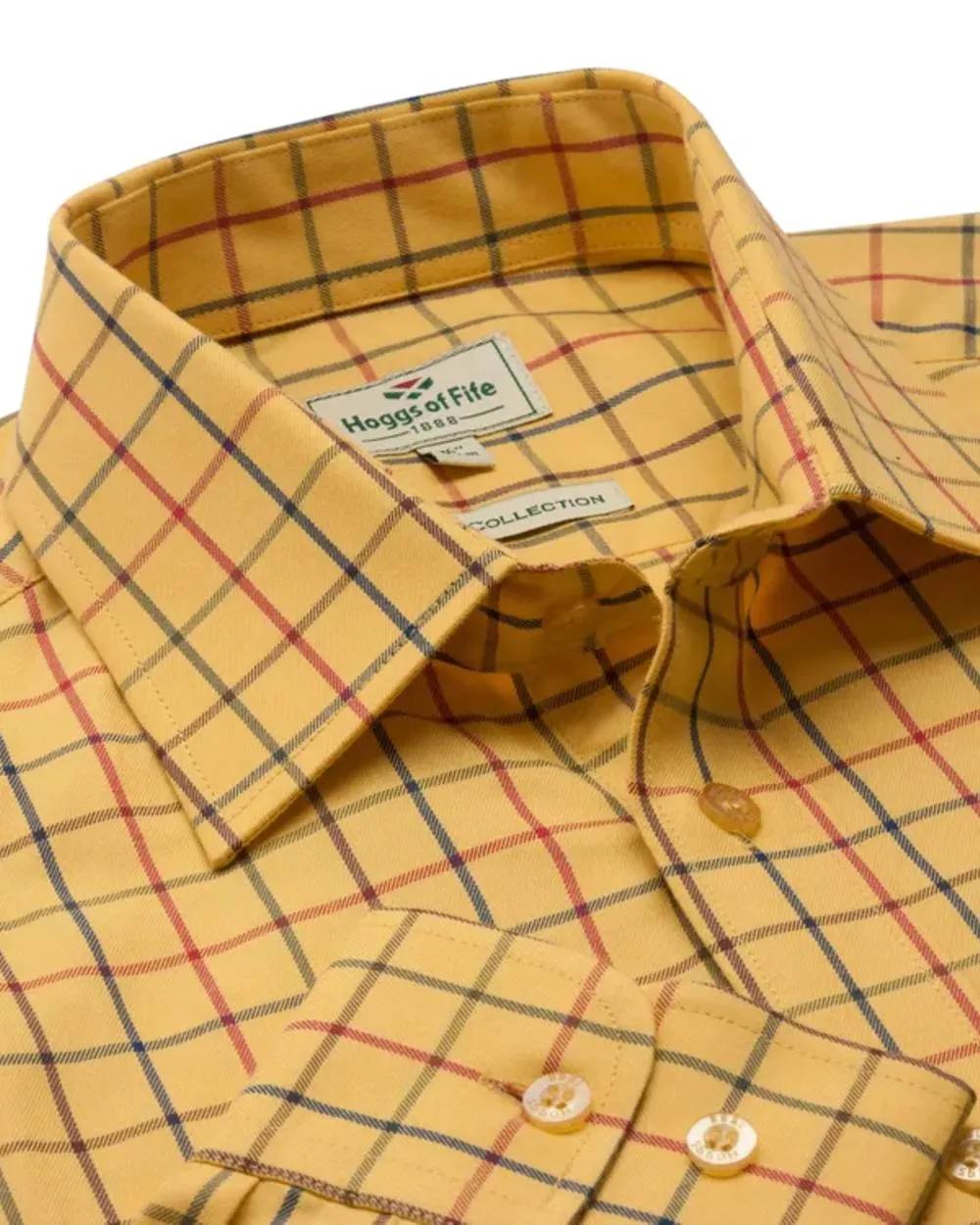 Hoggs of Fife Governor Tattersall Shirt Hoggs Polo Shirts