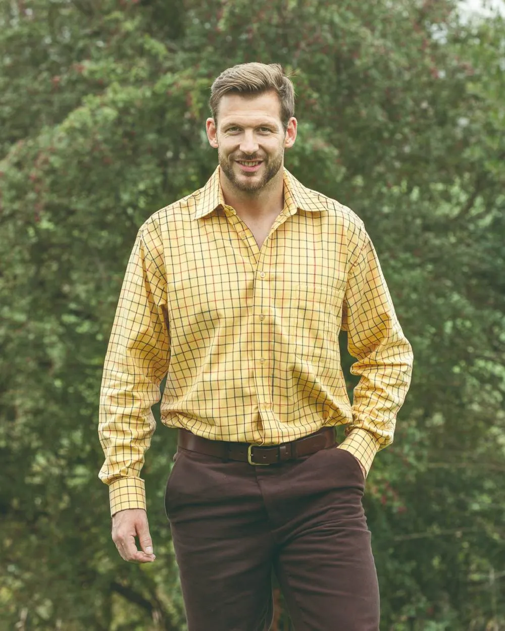Hoggs of Fife Governor Tattersall Shirt Hoggs Polo Shirts