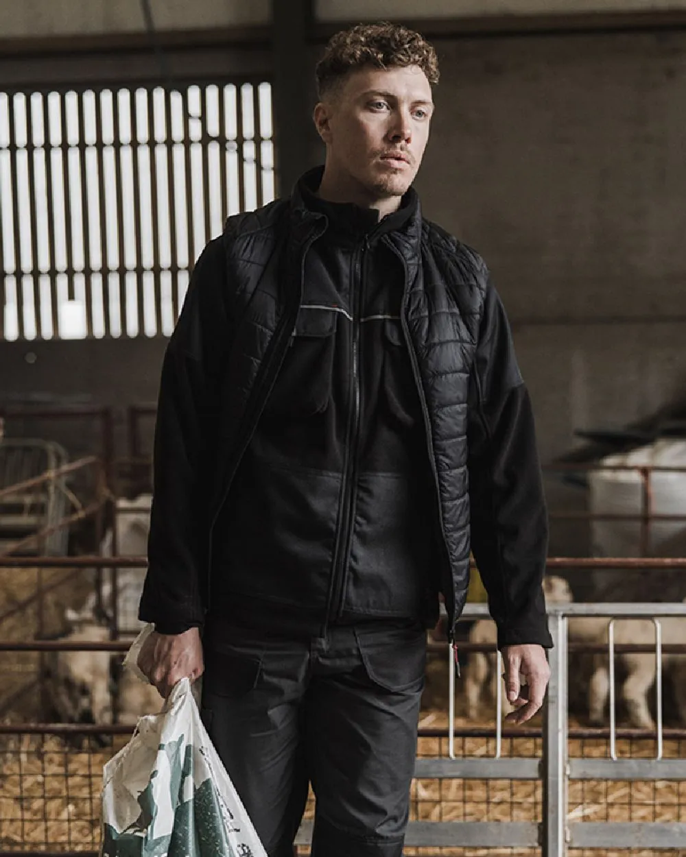 Hoggs of Fife Granite Bonded Fleece Jacket Hoggs Fleece Pullover