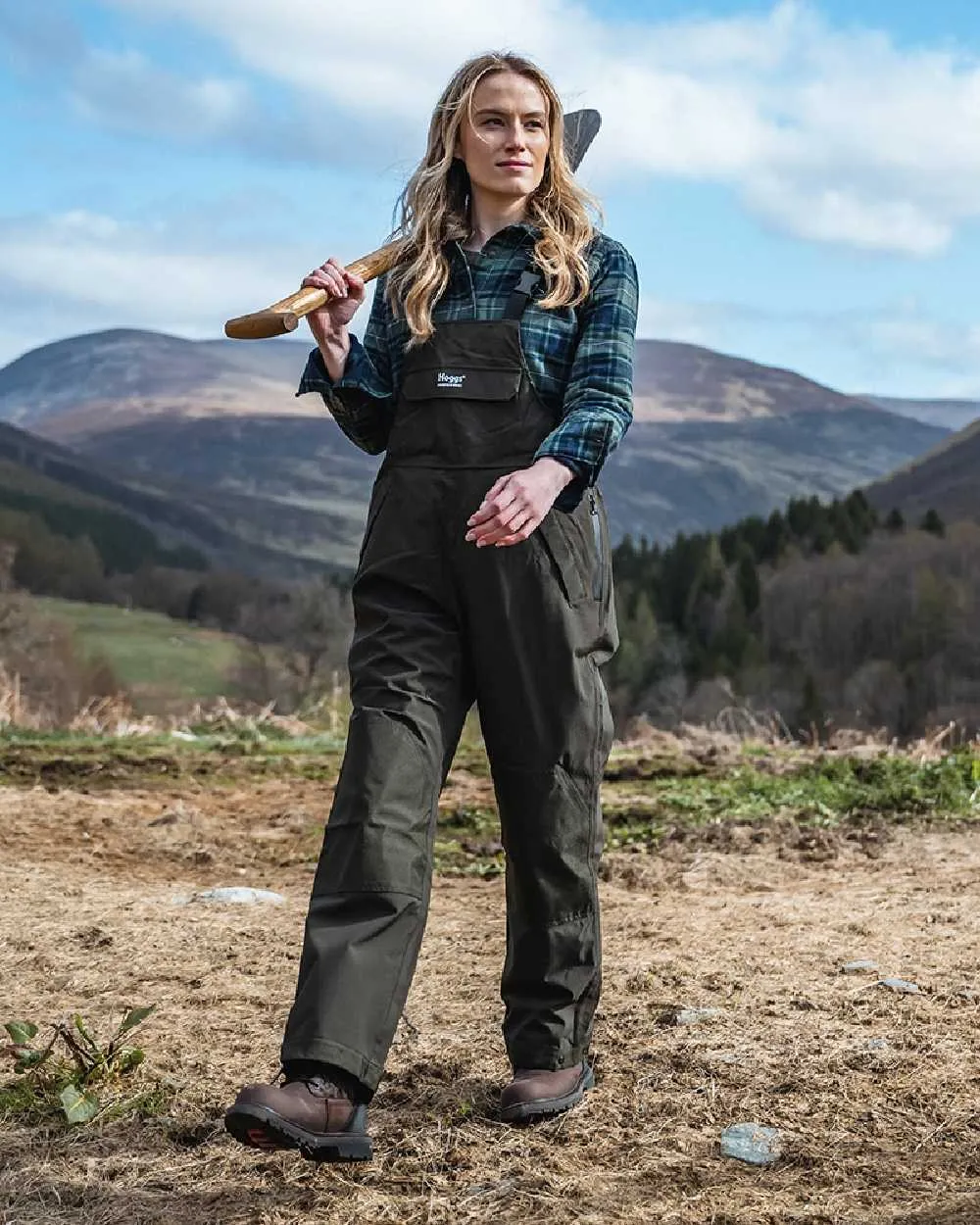Hoggs of Fife Green King II Waterproof Bib & Brace Waterproof Overtrousers Men