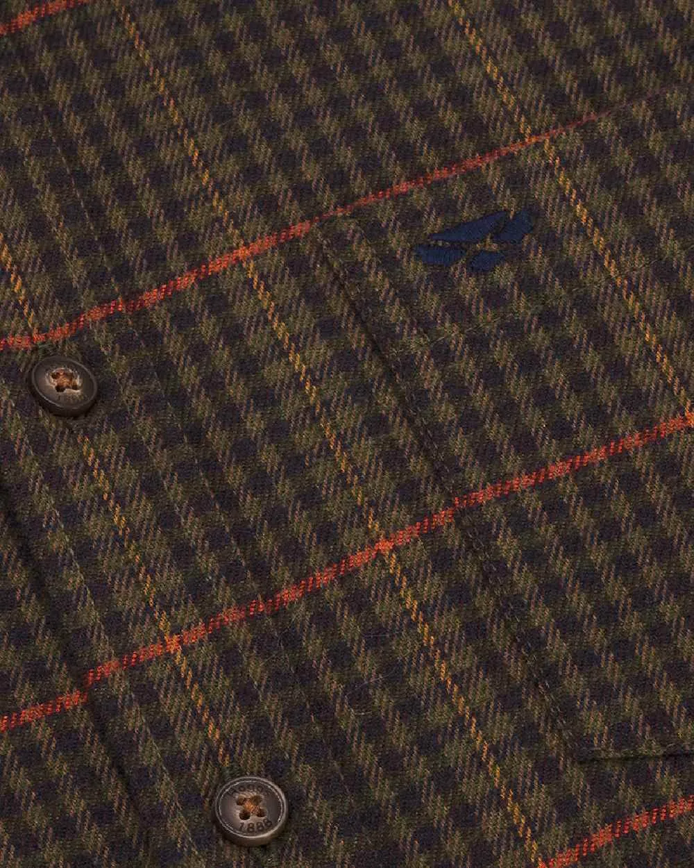 Hoggs of Fife Harris Cotton Twill Check Shirt Cotton Farming Shirts