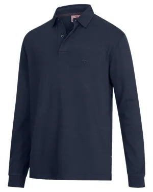 Hoggs of Fife Heriot Long Sleeve Rugby Shirt Cotton Crew Sweatshirts