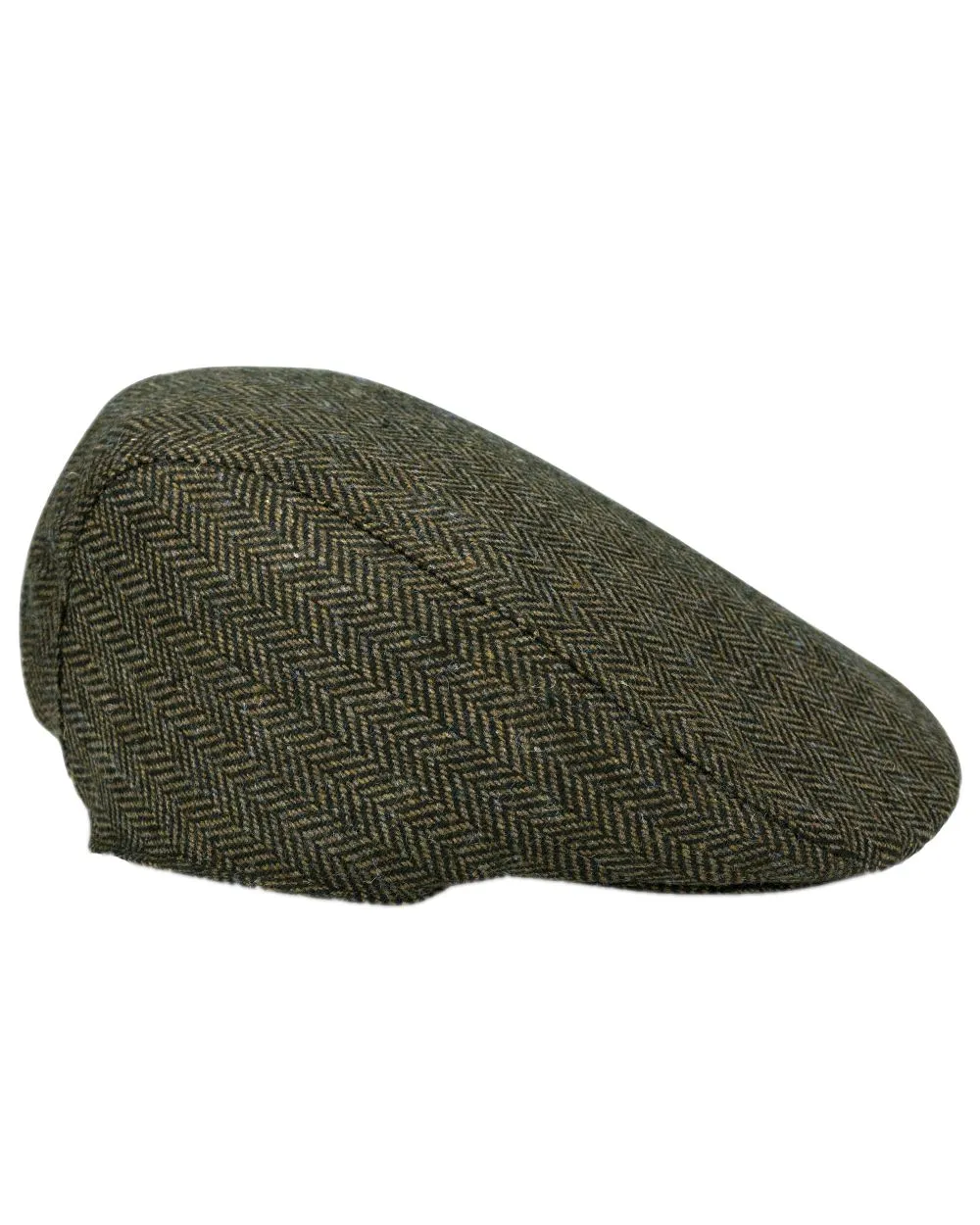 Hoggs of Fife Herringbone Waterproof Tweed Flat Cap Hoggs of Fife Hats